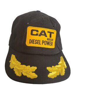 CAT DIESEL POWER Hat Snapback Vintage 80s Cap Trucker Made Canada